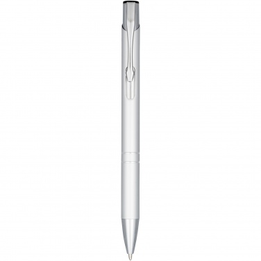 Logo trade promotional merchandise image of: Moneta anodized aluminium click ballpoint pen