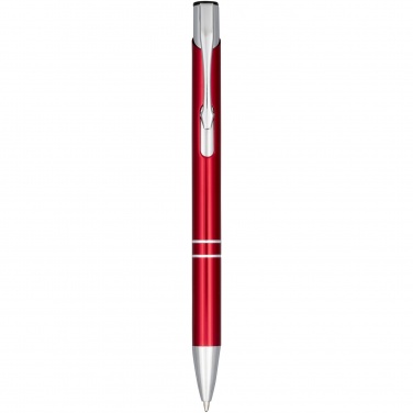 Logo trade promotional gift photo of: Moneta anodized aluminium click ballpoint pen