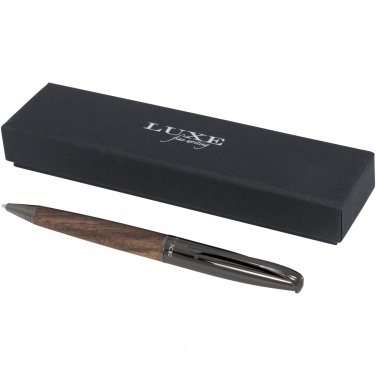 Logo trade business gift photo of: Loure wood barrel ballpoint pen