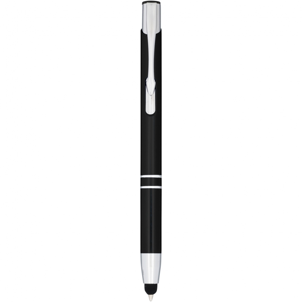 Logotrade promotional item image of: Moneta anodized aluminium click stylus ballpoint pen