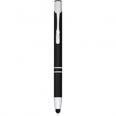 Logo trade corporate gifts image of: Moneta anodized aluminium click stylus ballpoint pen