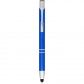 Moneta anodized aluminium click stylus ballpoint pen, Royal blue