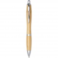 Nash bamboo ballpoint pen, Natural / Silver