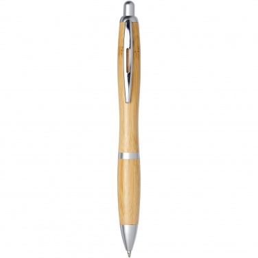 Logo trade promotional gift photo of: Nash bamboo ballpoint pen