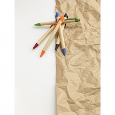 Logo trade business gifts image of: Berk recycled carton and corn plastic ballpoint pen