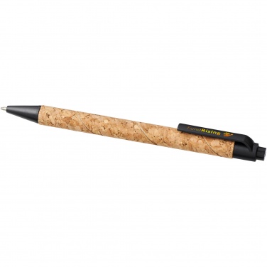 Logo trade promotional gift photo of: Midar cork and wheat straw ballpoint pen