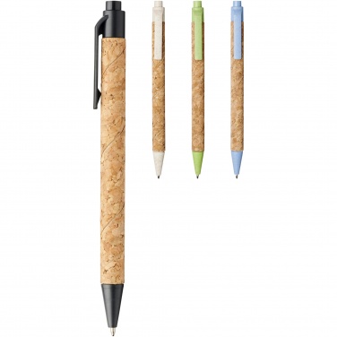 Logotrade business gifts photo of: Midar cork and wheat straw ballpoint pen