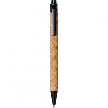 Logo trade promotional giveaways picture of: Midar cork and wheat straw ballpoint pen