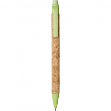 Logotrade promotional merchandise photo of: Midar cork and wheat straw ballpoint pen