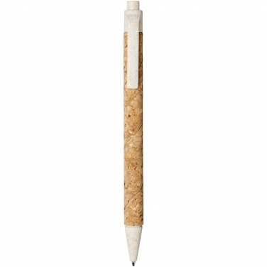 Logotrade promotional giveaway picture of: Midar cork and wheat straw ballpoint pen