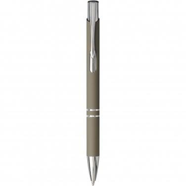 Logo trade promotional items image of: Moneta soft touch ballpoint pen