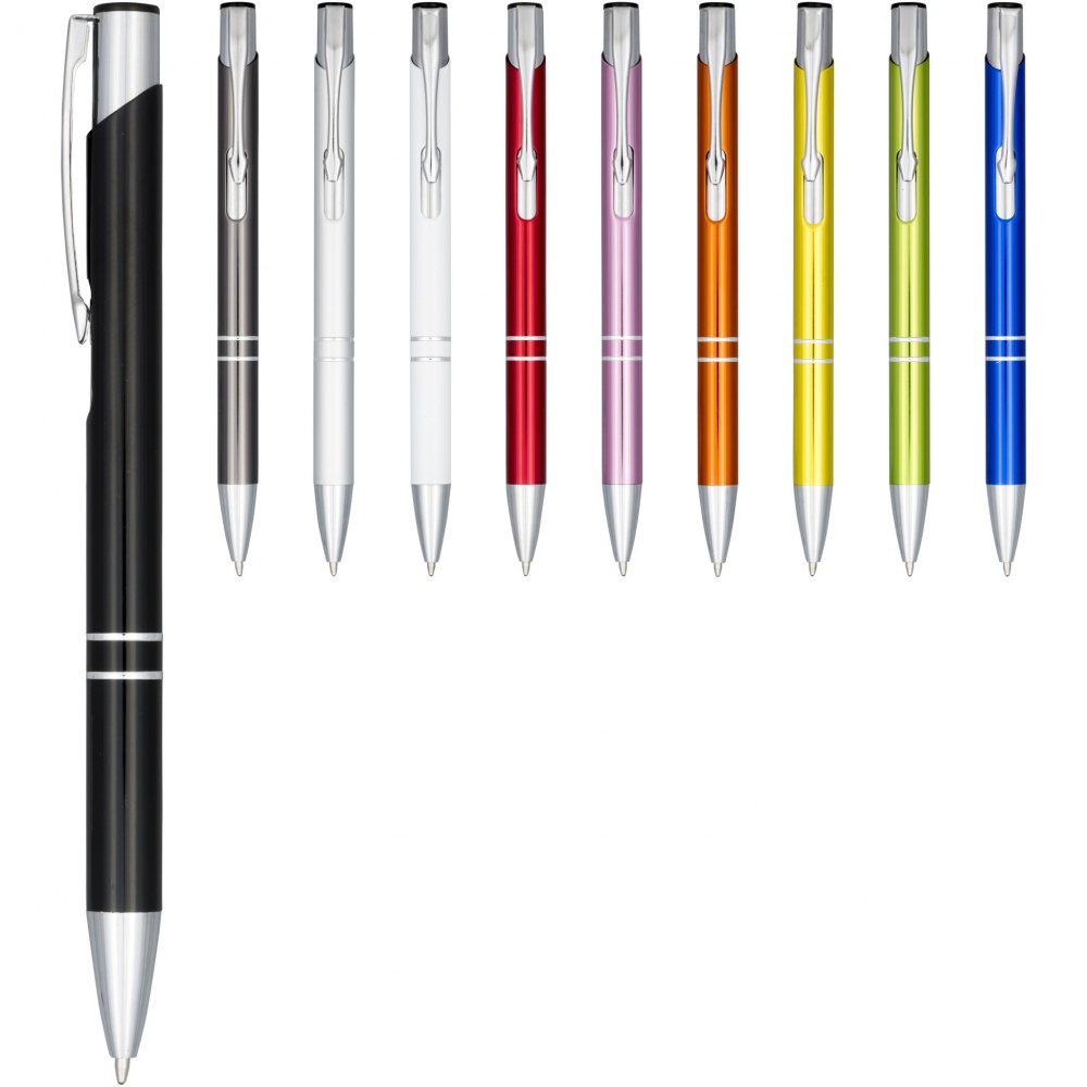 Logotrade advertising products photo of: Moneta anodized aluminium click ballpoint pen