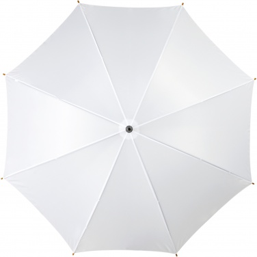 Logo trade corporate gifts image of: Kyle 23" auto open umbrella wooden shaft and handle