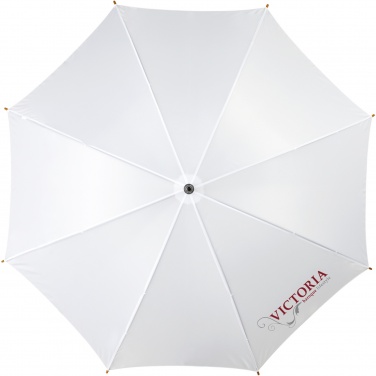 Logo trade promotional giveaways picture of: Kyle 23" auto open umbrella wooden shaft and handle