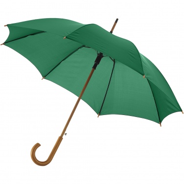 Logo trade promotional products image of: Kyle 23" auto open umbrella wooden shaft and handle