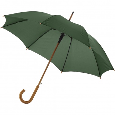 Logo trade corporate gift photo of: Kyle 23" auto open umbrella wooden shaft and handle