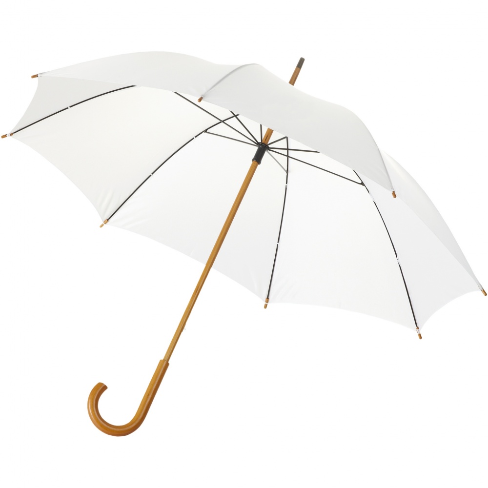 Logo trade corporate gift photo of: Jova 23" umbrella with wooden shaft and handle