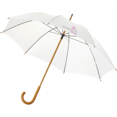 Logo trade promotional giveaways picture of: Jova 23" umbrella with wooden shaft and handle