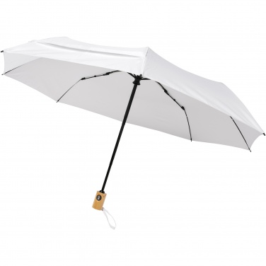 Logo trade corporate gifts image of: Bo 21" foldable auto open/close recycled PET umbrella