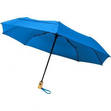 Logo trade advertising product photo of: Bo 21" foldable auto open/close recycled PET umbrella