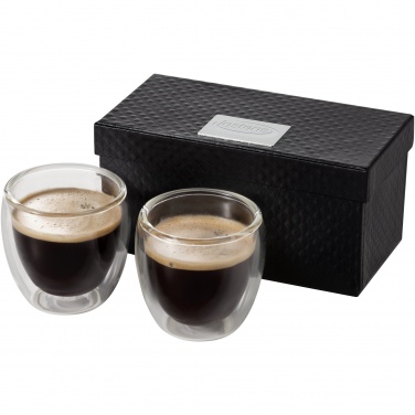 Logo trade promotional items picture of: Boda 2-piece glass espresso cup set