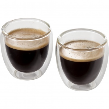 Logotrade promotional gift image of: Boda 2-piece glass espresso cup set