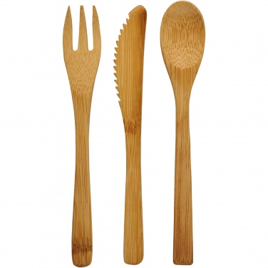 Logo trade advertising products picture of: Celuk bamboo cutlery set