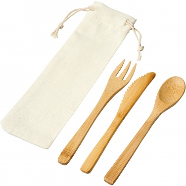 Logotrade business gift image of: Celuk bamboo cutlery set