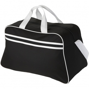 Logo trade promotional gift photo of: San Jose 2-stripe sports duffel bag 30L