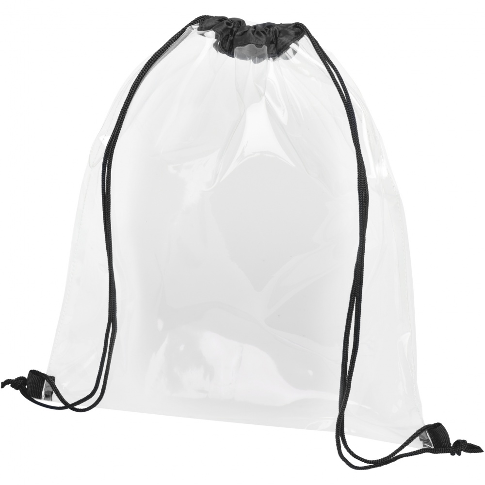 Logo trade promotional product photo of: Lancaster transparent drawstring bag 5L