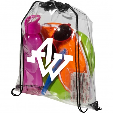 Logo trade advertising products image of: Lancaster transparent drawstring bag 5L