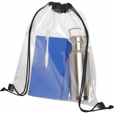 Logotrade advertising product picture of: Lancaster transparent drawstring bag 5L