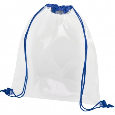 Logo trade business gift photo of: Lancaster transparent drawstring bag 5L