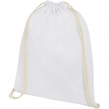 Logotrade business gift image of: Oregon 100 g/m² cotton drawstring bag 5L