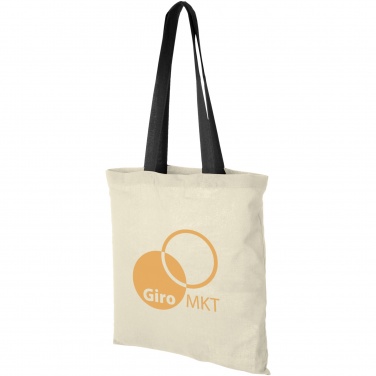 Logotrade corporate gift image of: Nevada 100 g/m² cotton tote bag coloured handles 7L