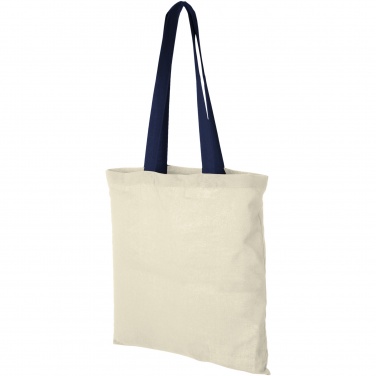 Logo trade promotional products picture of: Nevada 100 g/m² cotton tote bag coloured handles 7L