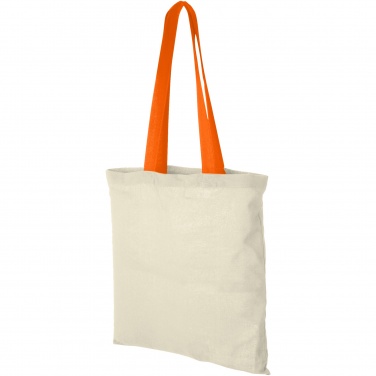 Logotrade promotional items photo of: Nevada 100 g/m² cotton tote bag coloured handles 7L