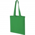 Madras 140 g/m² cotton tote bag 7L, Bright green