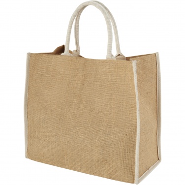 Logotrade advertising product image of: Harry coloured edge jute tote bag 25L