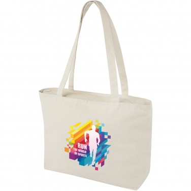 Logotrade promotional merchandise photo of: Ningbo 320 g/m² zippered cotton tote bag 15L