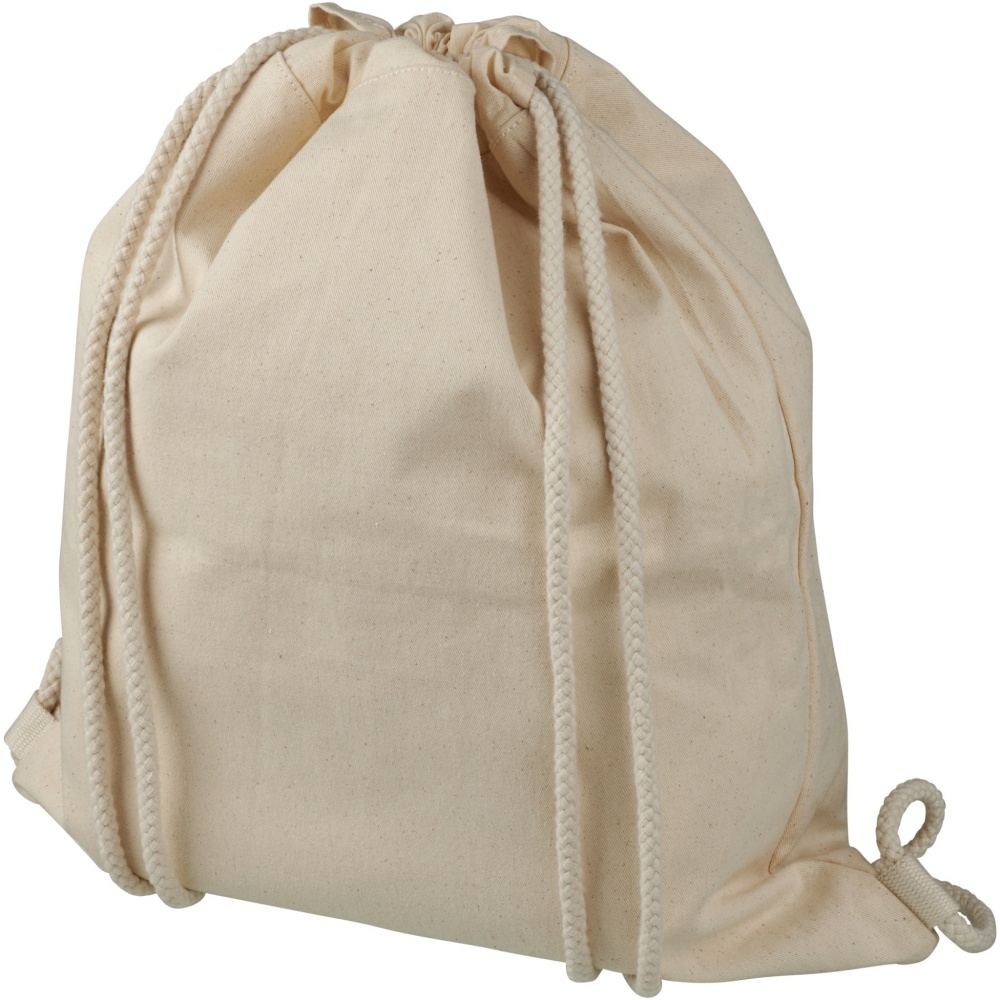 Logo trade promotional products image of: Pheebs 210 g/m² recycled drawstring bag 6L