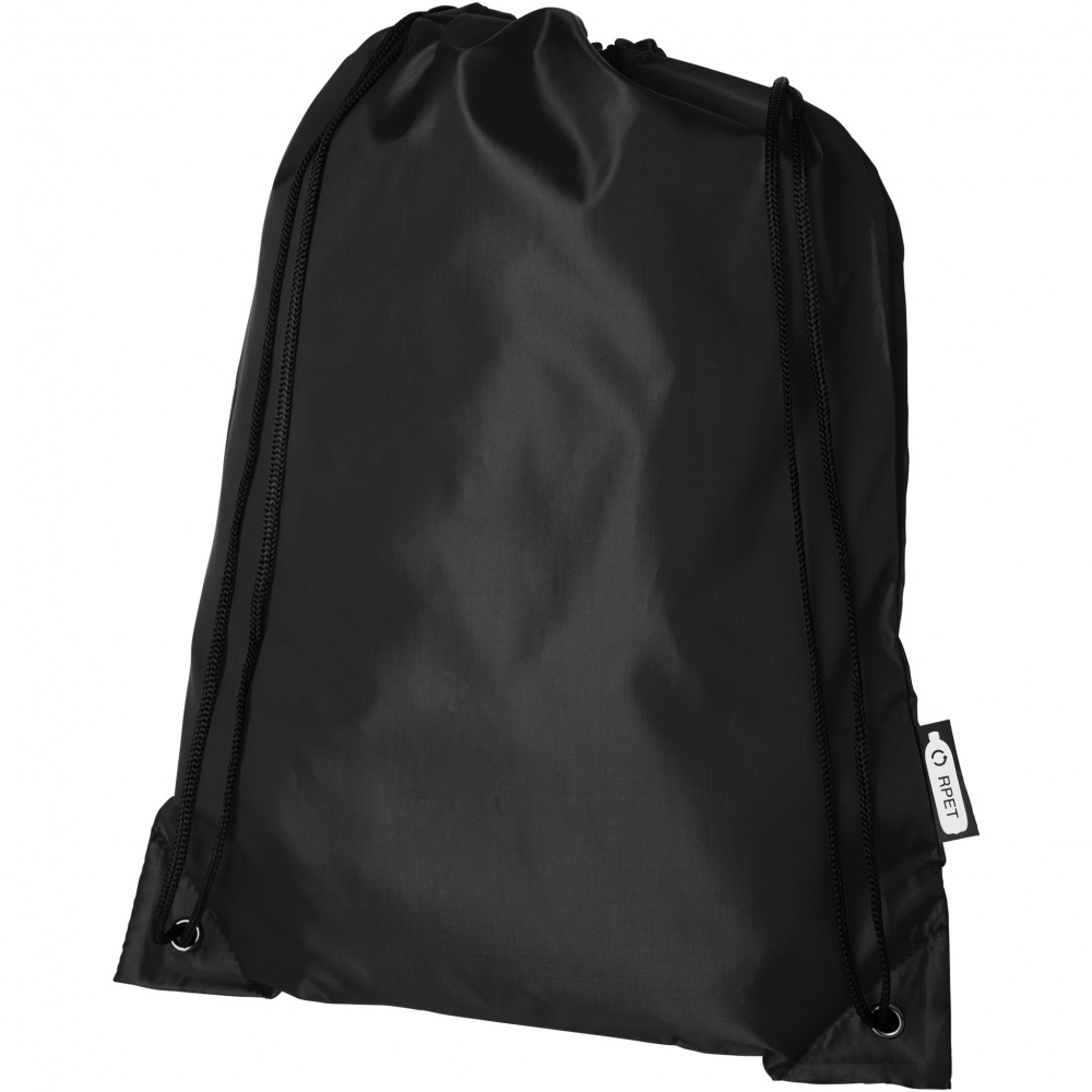 Logo trade corporate gifts image of: Oriole RPET drawstring bag 5L