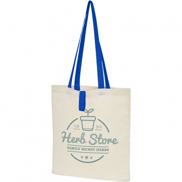 Logo trade promotional giveaway photo of: Nevada 100 g/m² cotton foldable tote bag 7L