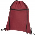 Ross RPET drawstring bag 5L, Heather dark red