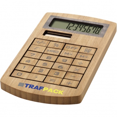 Logotrade promotional merchandise picture of: Eugene calculator made of bamboo