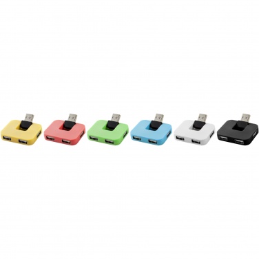 Logo trade promotional merchandise image of: Gaia 4-port USB hub