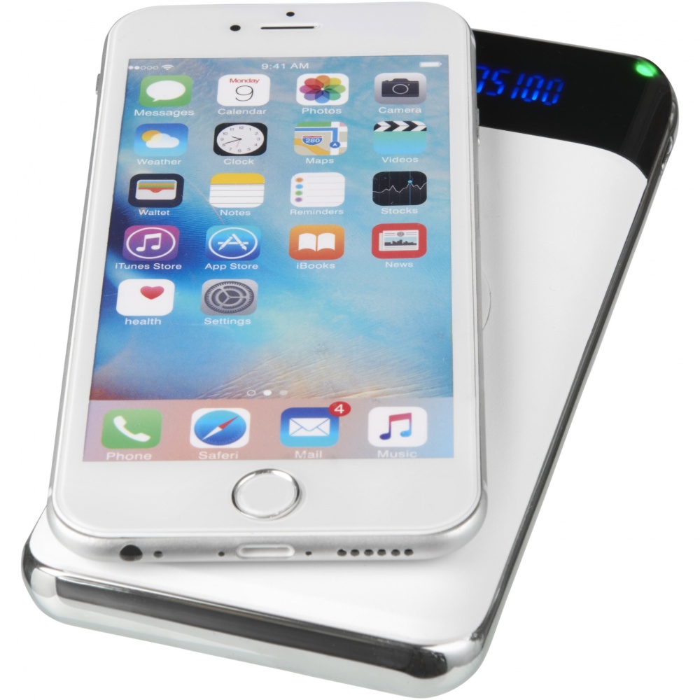 Logo trade promotional merchandise picture of: Constant 10.000 mAh wireless power bank with LED