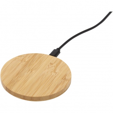 Logo trade advertising products picture of: Essence 5W bamboo wireless charging pad