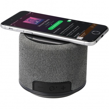 Logo trade advertising products picture of: Fiber 3W wireless charging Bluetooth® speaker