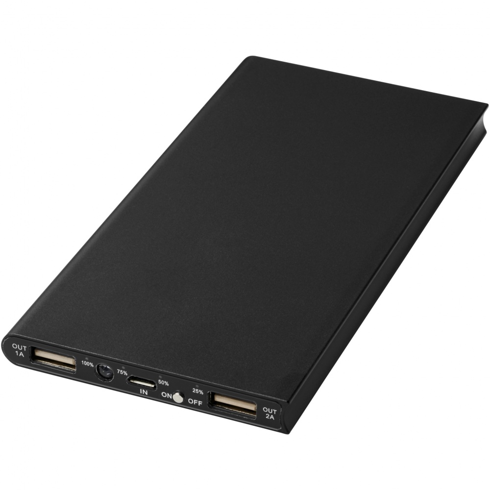 Logo trade promotional merchandise image of: Plate 8000 mAh aluminium power bank